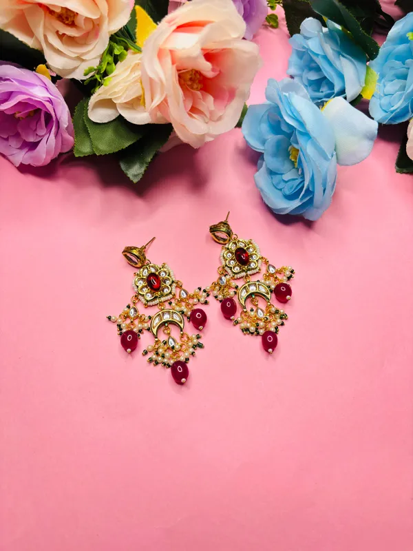 Gold_Tone_Kundan_Jhumka_Earrings_For_Women