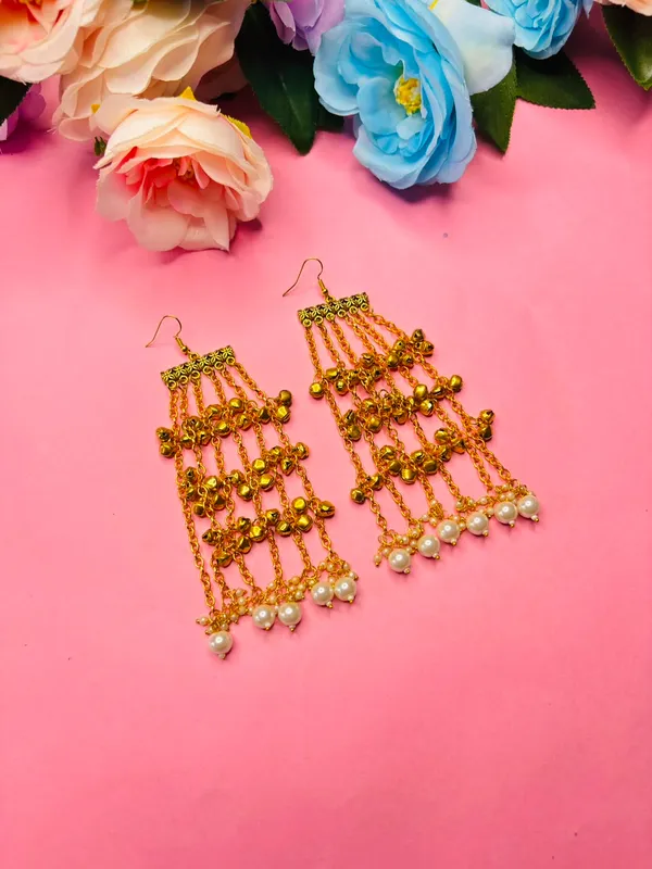 Gold_Ghungroo_Tassel_Earrings_With_Pearl_Drops