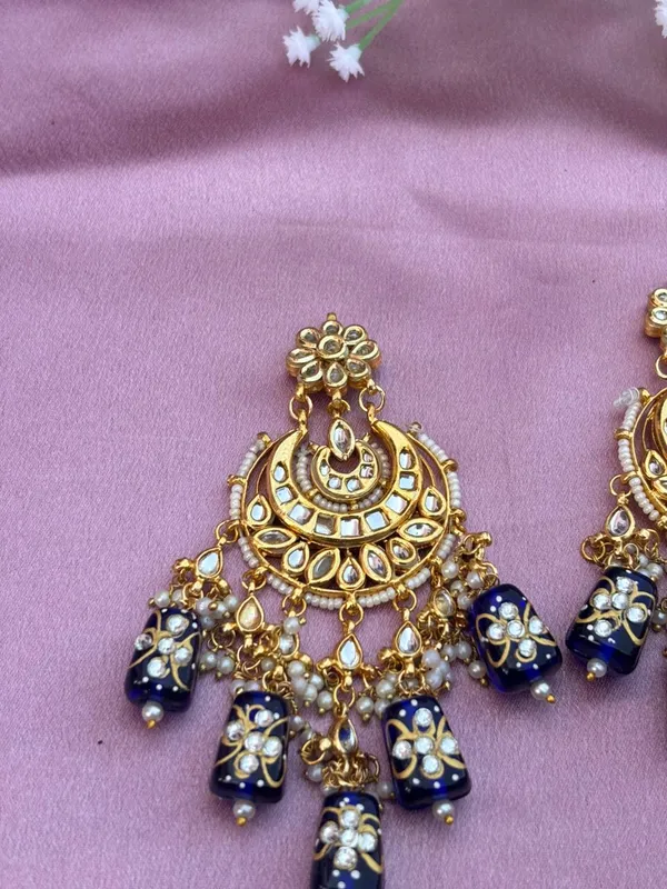 Handcrafted_White_Meenakari_And_Kundan_Chandbali_Earrings