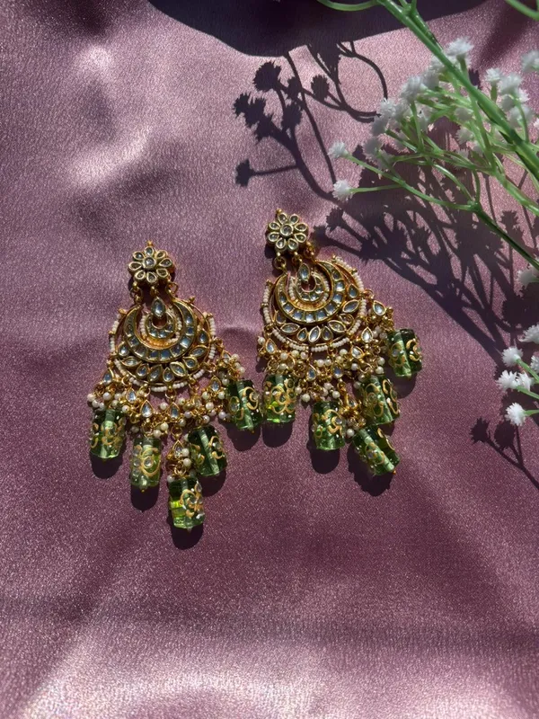 Handcrafted_White_Meenakari_And_Kundan_Chandbali_Earrings