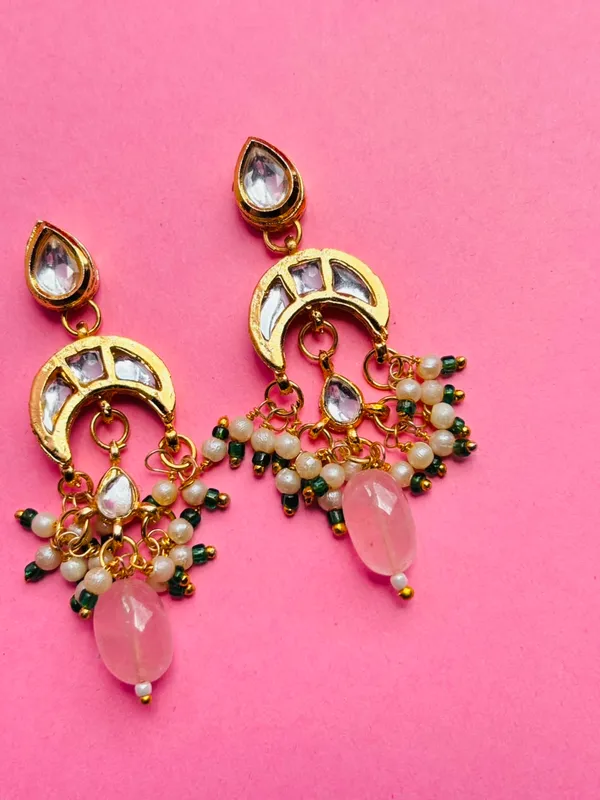 Gold_Tone_Beaded_Chandelier_Earrings_For_Women
