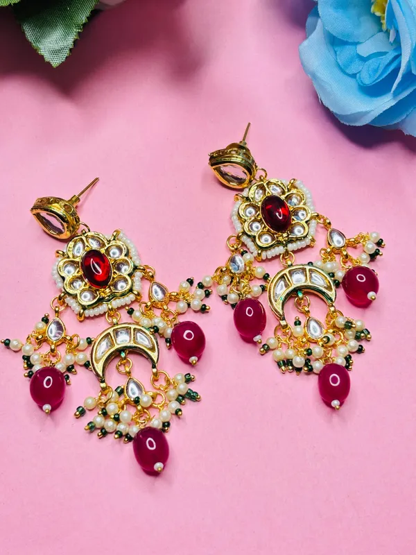 Gold_Tone_Kundan_Jhumka_Earrings_For_Women