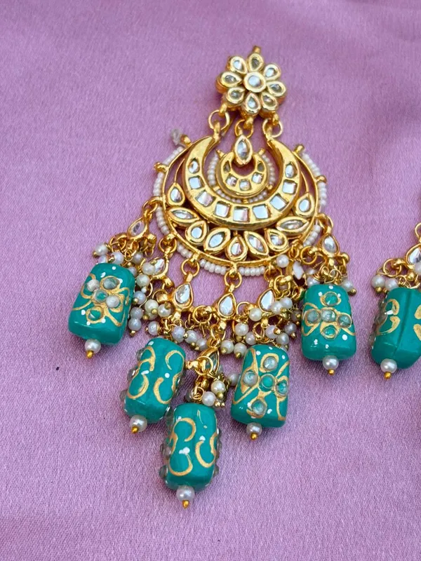 Handcrafted_White_Meenakari_And_Kundan_Chandbali_Earrings