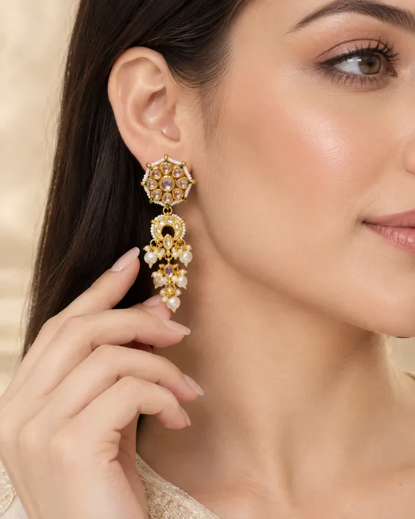 The_Meera_Floral_Kundan_Drop_Earrings