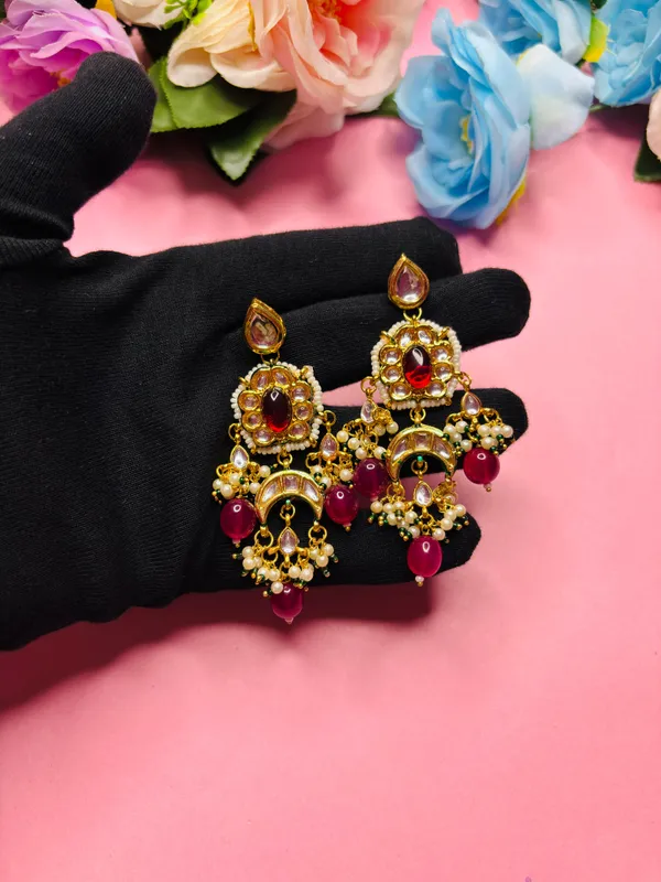 Gold_Tone_Kundan_Jhumka_Earrings_For_Women