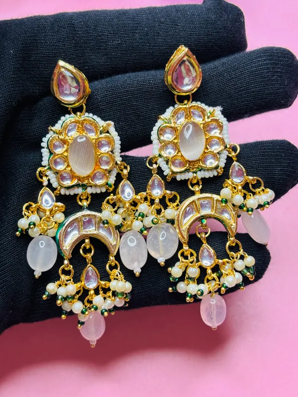 White_Kundan_Chandbali_Earrings