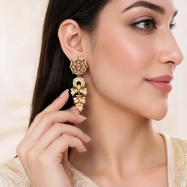 The_Meera_Floral_Kundan_Drop_Earrings