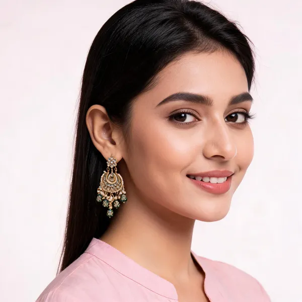 Handcrafted_White_Meenakari_And_Kundan_Chandbali_Earrings