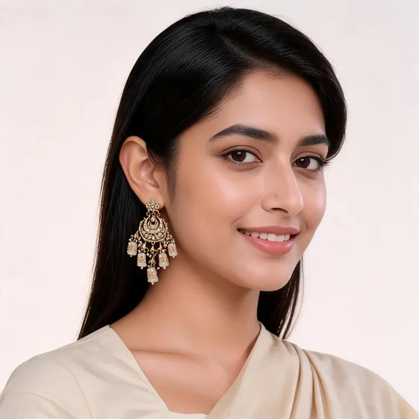 Handcrafted_White_Meenakari_And_Kundan_Chandbali_Earrings