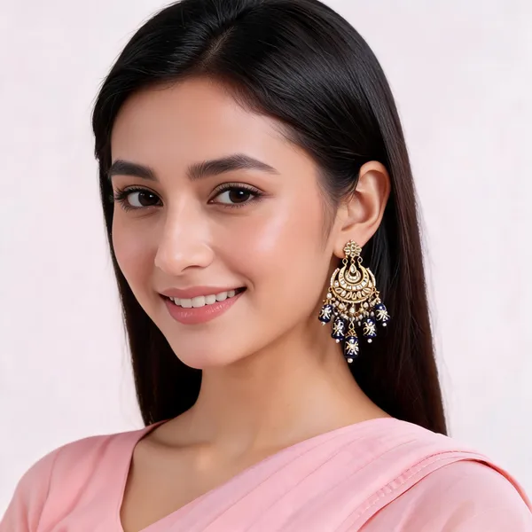 Handcrafted_White_Meenakari_And_Kundan_Chandbali_Earrings