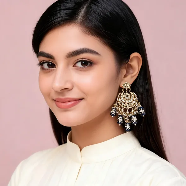 Handcrafted_White_Meenakari_And_Kundan_Chandbali_Earrings