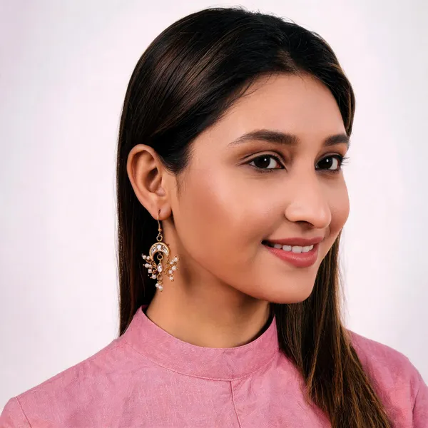 Gold_Tone_Pearl_Drop_Earrings_For_Women