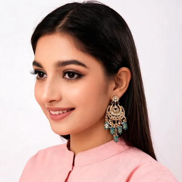 Handcrafted_White_Meenakari_And_Kundan_Chandbali_Earrings
