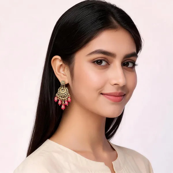 Handcrafted_White_Meenakari_And_Kundan_Chandbali_Earrings