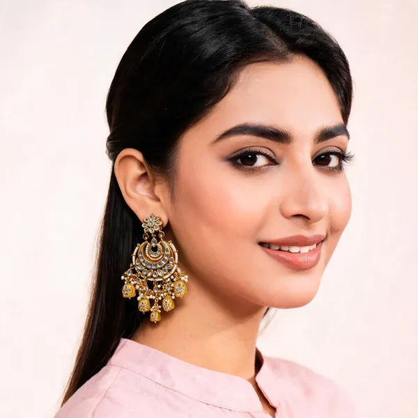 Handcrafted_White_Meenakari_And_Kundan_Chandbali_Earrings