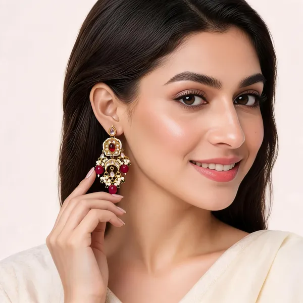 Gold_Tone_Kundan_Jhumka_Earrings_For_Women