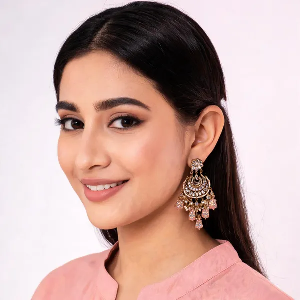 Handcrafted_White_Meenakari_And_Kundan_Chandbali_Earrings