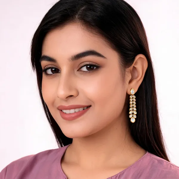 Elegant_Leaf-Pattern_Kundan_Drop_Earrings