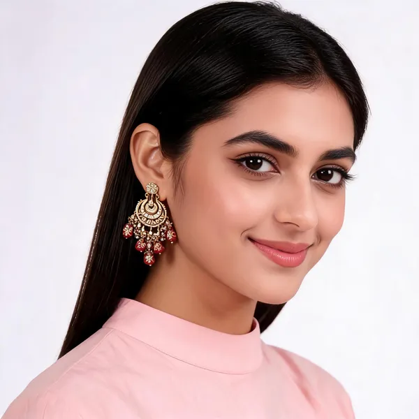 Handcrafted_White_Meenakari_And_Kundan_Chandbali_Earrings
