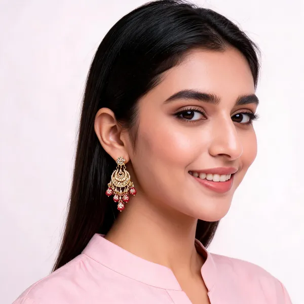 Handcrafted_White_Meenakari_And_Kundan_Chandbali_Earrings
