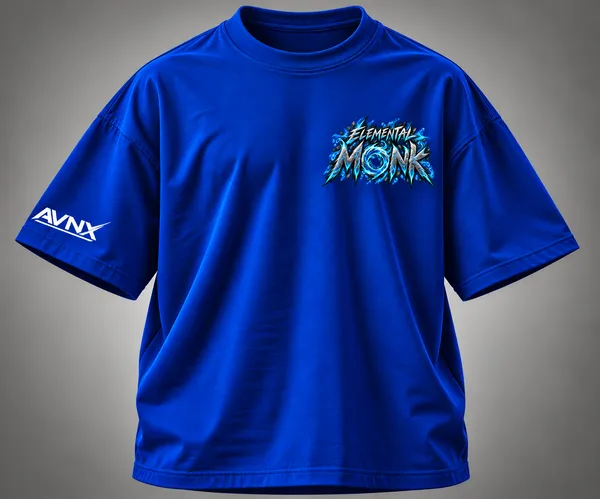 Royal_Blue_Elemental_Monk_Oversized_T-Shirt_Unisex