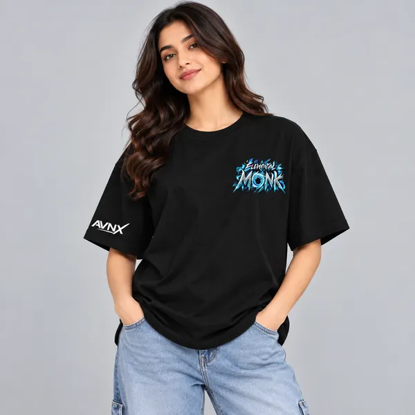 Black_Elemental_Monk_Oversized_T-Shirt_Unisex