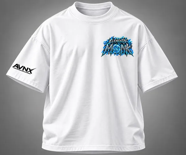 White_Elemental_Monk_Oversized_T-Shirt_Unisex
