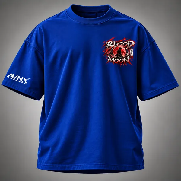 Royal_Blue_Blood_Moon_Oversized_T-Shirt_Unisex