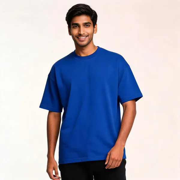 Royal_Blue_Blood_Moon_Oversized_T-Shirt_Unisex