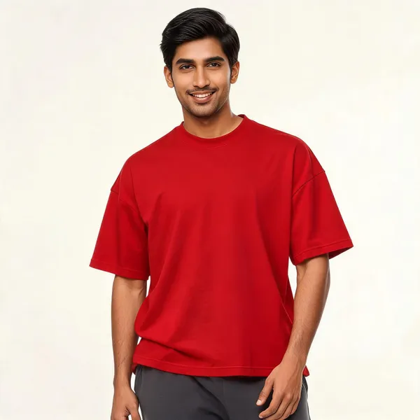 Red_Elemental_Monk_Oversized_T-Shirt_Unisex