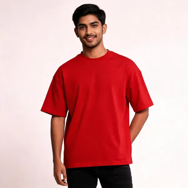 Red_Elemental_Monk_Oversized_T-Shirt_Unisex