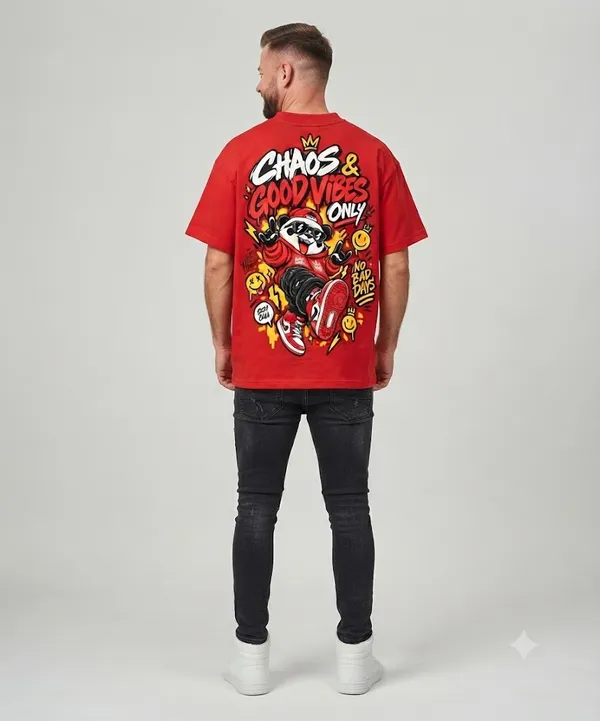 Red_Good_Vibes_Only_No_Bad_Days_Oversized_T-Shirt_Unisex