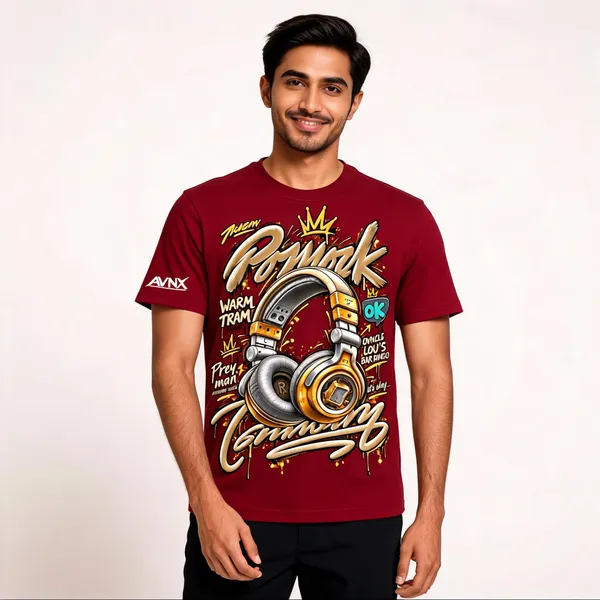 Burgundy_Graphic_Regular_T-Shirt_Unisex