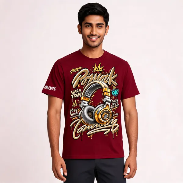 Burgundy_Graphic_Regular_T-Shirt_Unisex