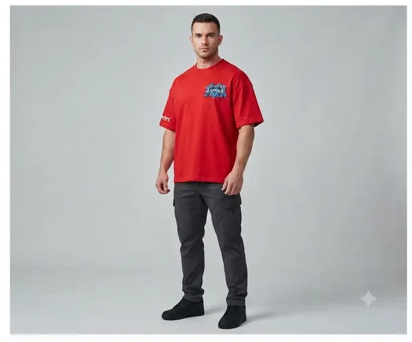 Red_Elemental_Monk_Oversized_T-Shirt_Unisex