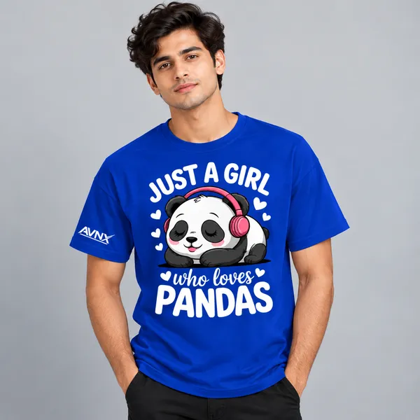 Blue_Graphic_Print_Round_Neck_T-Shirt_Unisex