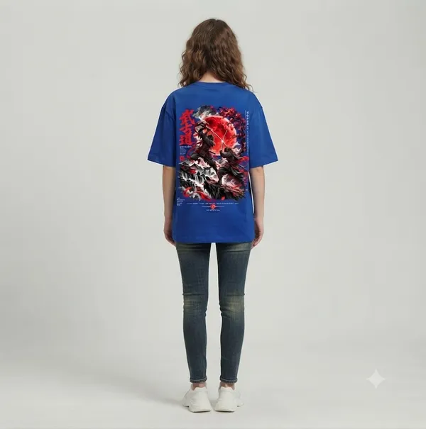 Royal_Blue_Blood_Moon_Oversized_T-Shirt_Unisex