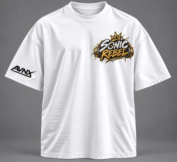 White_Sonic_Rebel_Oversized_T-Shirt_Unisex