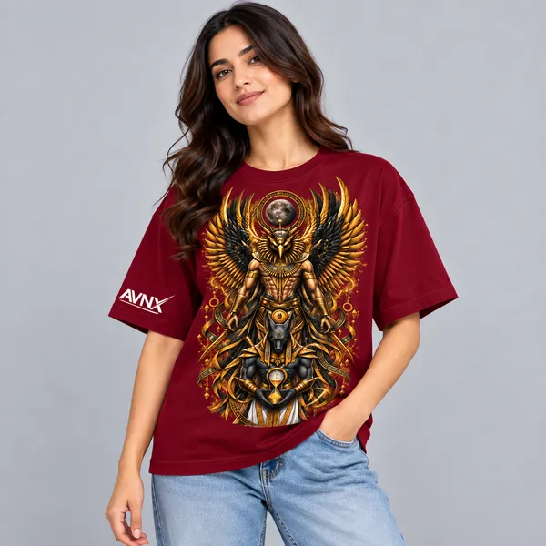Maroon_Graphic_Print_Regular_Fit_T-Shirt_Unisex