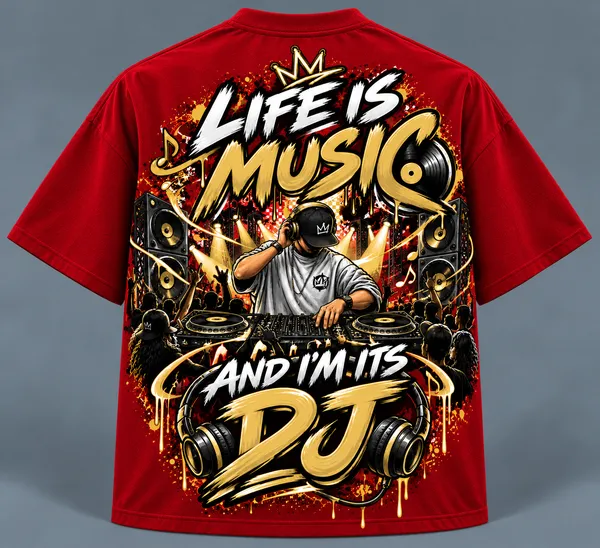 Red_The_Beat_Master_Oversized_T-Shirt_Unisex