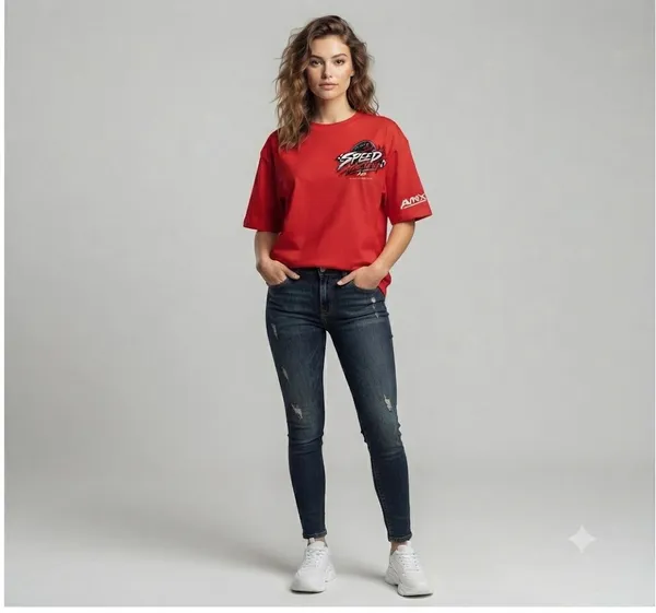 Red_Speed_Addiction_Oversized_T-Shirt_Unisex