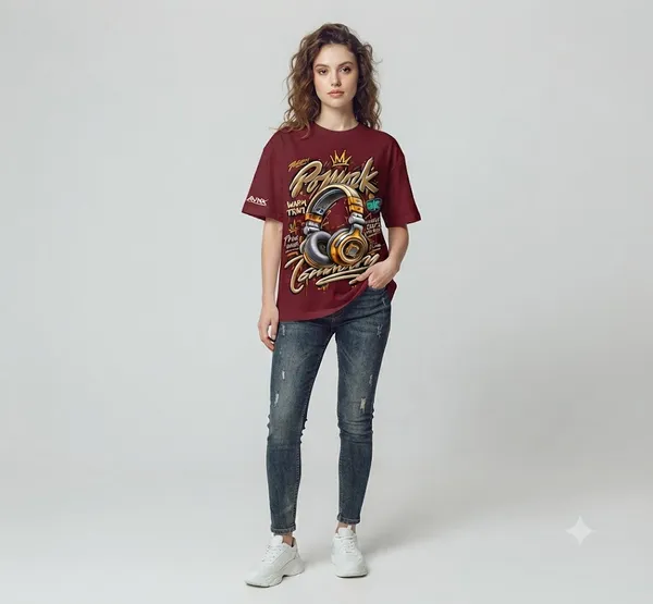 Burgundy_Graphic_Regular_T-Shirt_Unisex