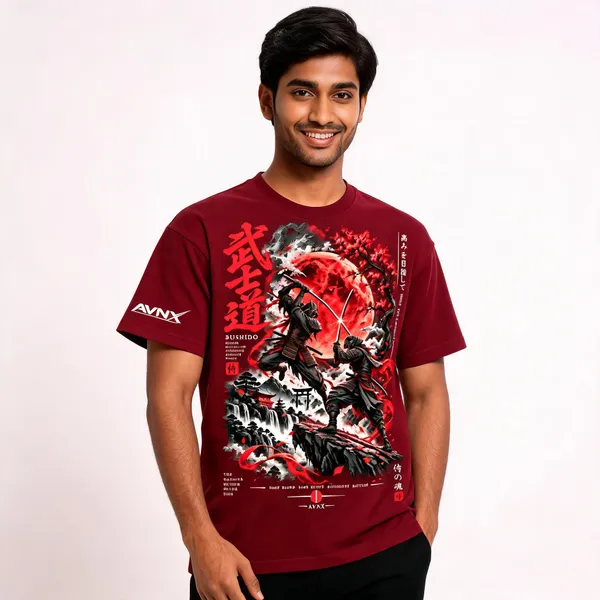 Burgundy_Graphic_Print_T-Shirt_Unisex