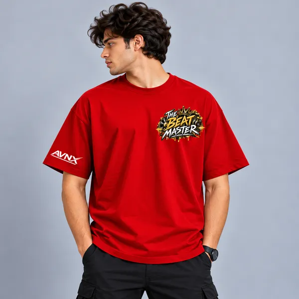 Red_The_Beat_Master_Oversized_T-Shirt_Unisex