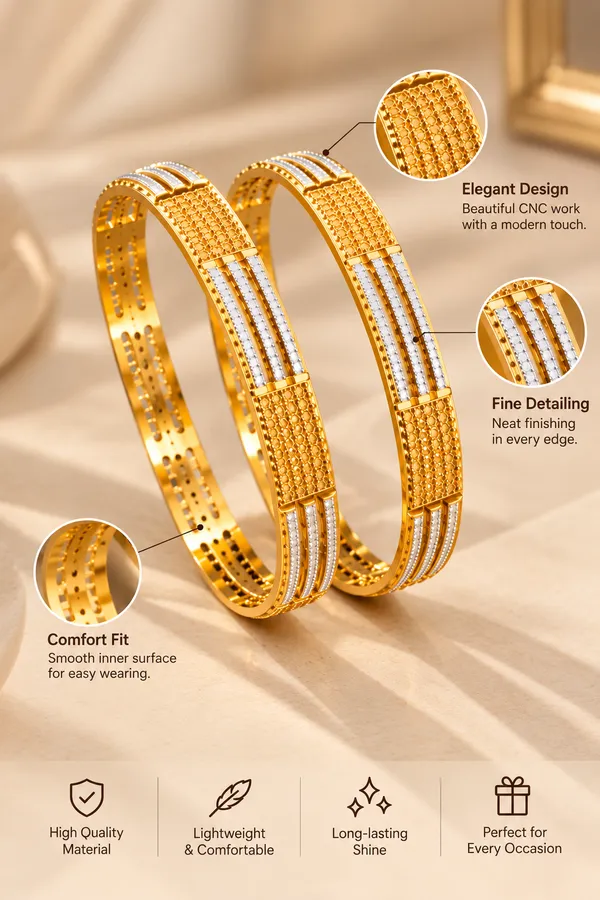 Gold_Tone_Textured_Bangles_For_Women