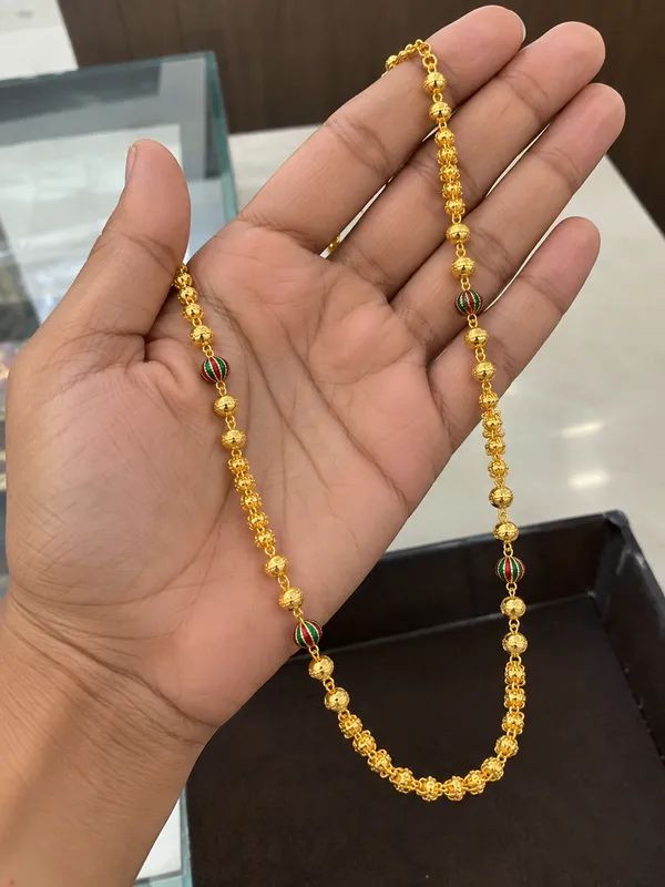 Gold-Tone_Beaded_Necklace_for_Women