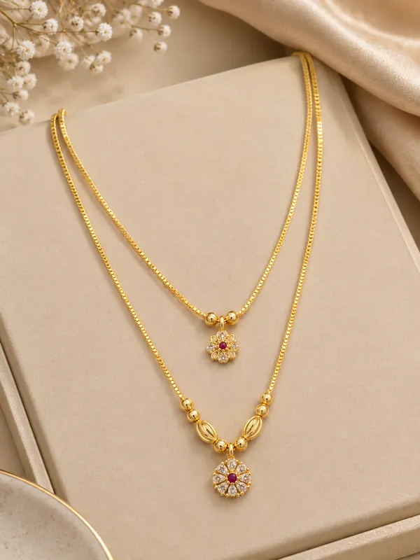 Gold_Tone_Layered_Floral_Pendant_Necklace_Set_for_Women