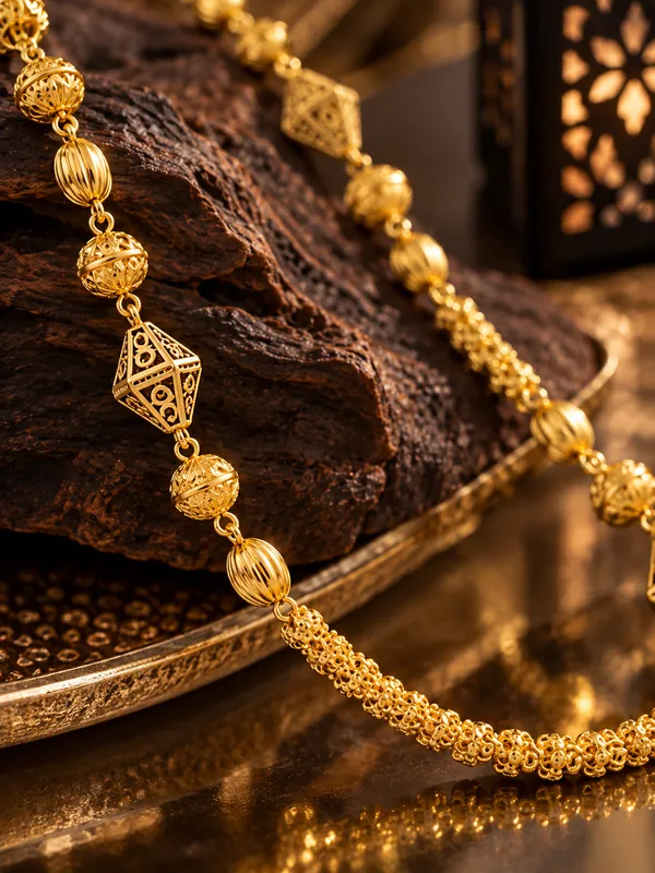 Gold-Toned_Intricate_Long_Necklace_for_Women