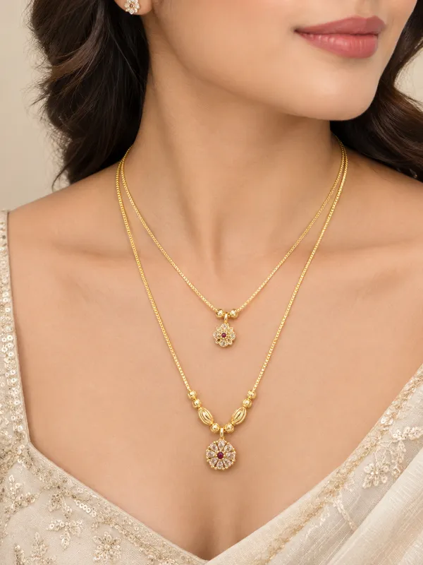 Gold_Tone_Layered_Floral_Pendant_Necklace_Set_for_Women