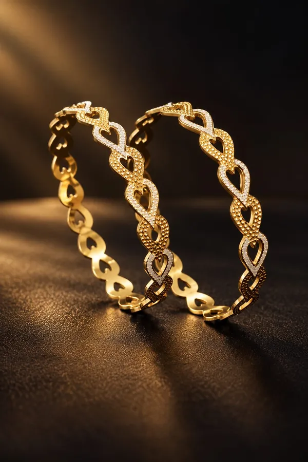 Micro_Gold_Plated__Cut_Work_Bangles_For_Women_